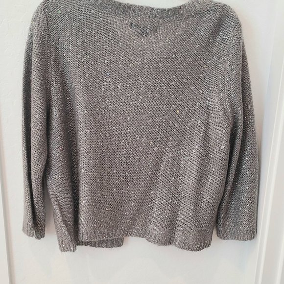 Covington gray sparkly cardigan sweater...size Large - Picture 5 of 5